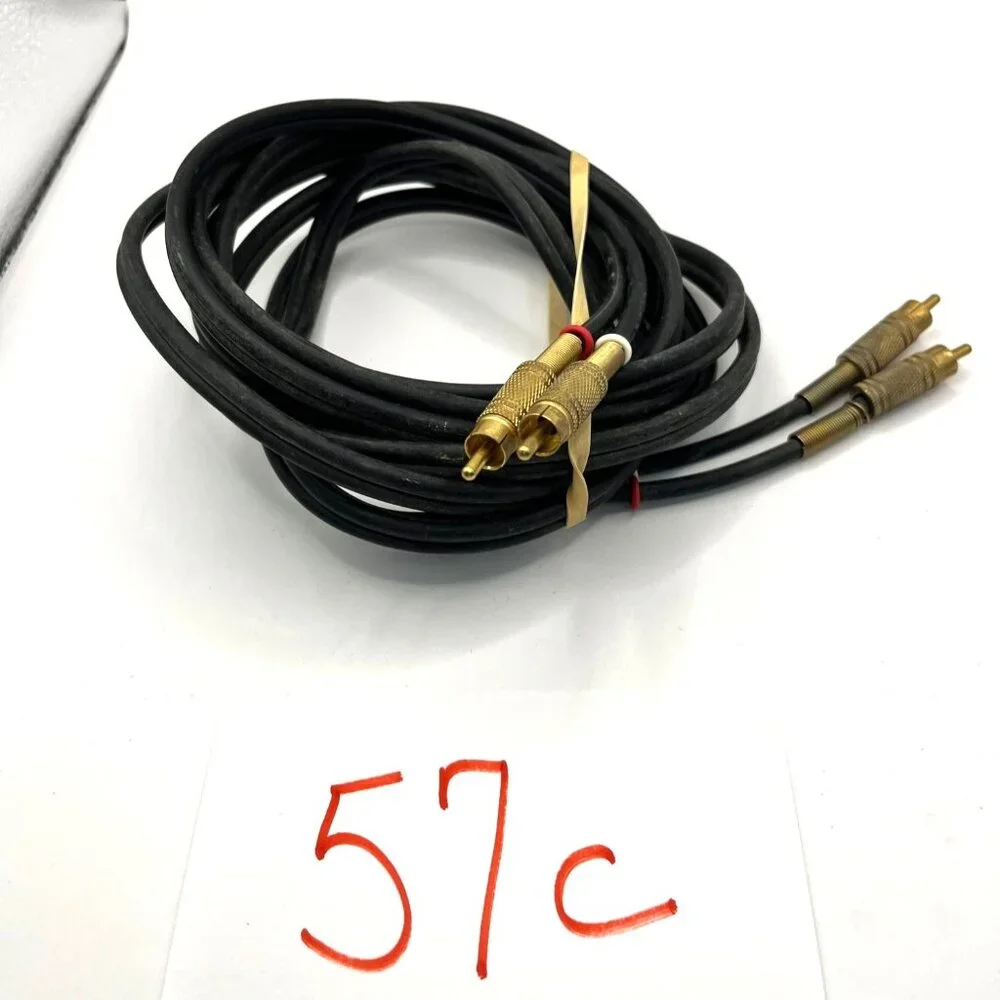 Gold-Plated RCA Stereo Audio Cable 10 ft 57c